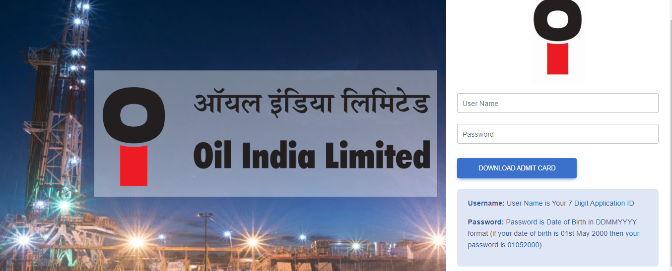 Oil India Admit Card 2023 Out, Download Link with Complete Steps_50.1