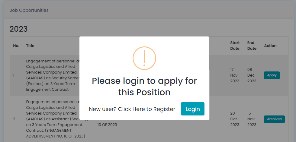 AAICLAS Security Screener Recruitment 2023 Out For 906 Posts_50.1